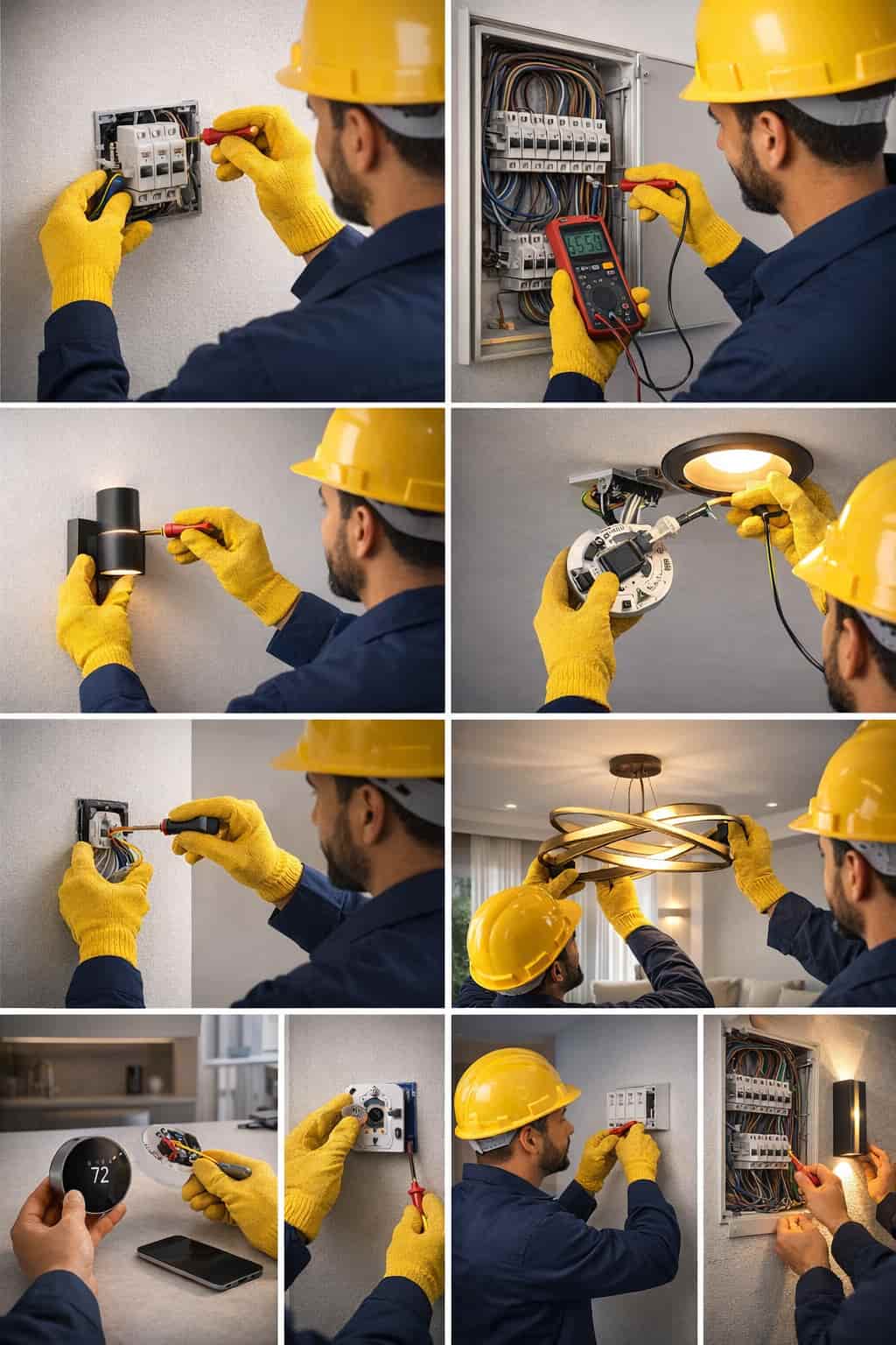 إصلاح عطل كهربائي في منزل العميل محمد بحي العليا